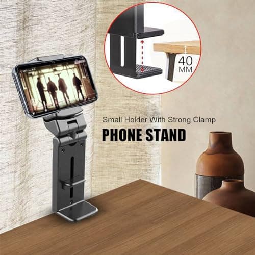 Phone Holder,Airplane Travel Essentials,Car Phone Mount,Cell Phone Stand for Desk Shower Bike Bed Luggage,Universal Mini Travel Accessories for iPhone 16 15 14 13 12 11 Pro Max Samsung — view 4