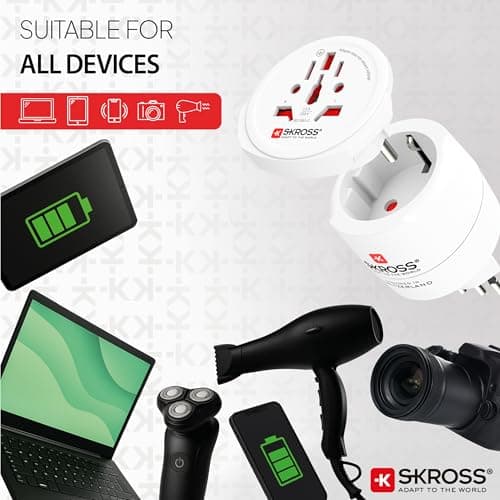 SKROSS Combo World Travel Adapter for Switzerland, Italy & Brazil — view 5