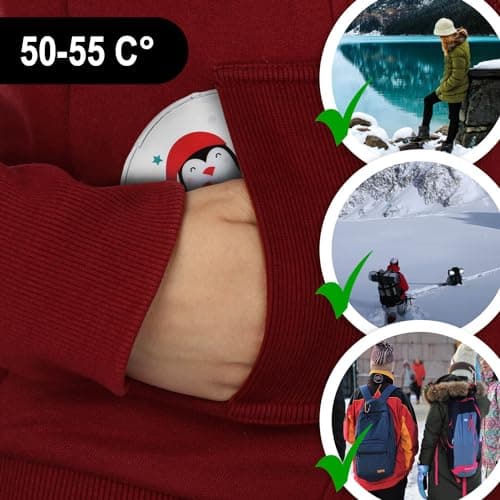 com-four® 4x Reusable Hand Warmers, Christmas Pocket Heaters — view 5