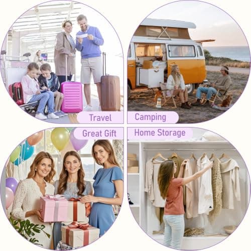 MOFELON 8PCS Packing Cubes for Suitcase, Travel Luggage Organisers for Backpack, Waterproof Suitcase Organiser Bags, Travel Essentials Accessories-Purple — view 6
