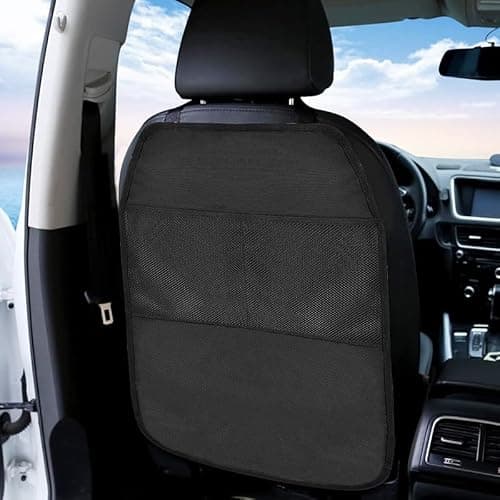 Car Seat Kick Mats Kick Mats Back Seat Protector for Kids Waterproof and Stain Resistant Seat Protectors Adjustable Car Backseat Organizer Car Seat Protector Car Back Seat Organizer for Kids 1PC — view 6
