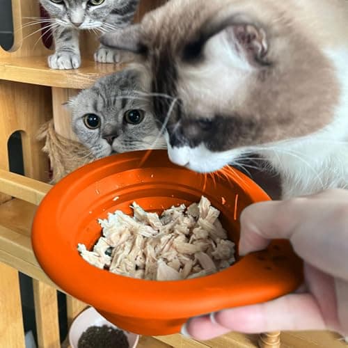 Dog Travel Bowl Portable 300ml Expandable Feeding Cup Carabiner — view 2