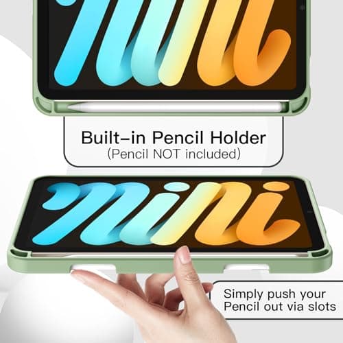 JETech Case for iPad mini A17 Pro/6th Gen (2024/2021), Matcha Green — view 5