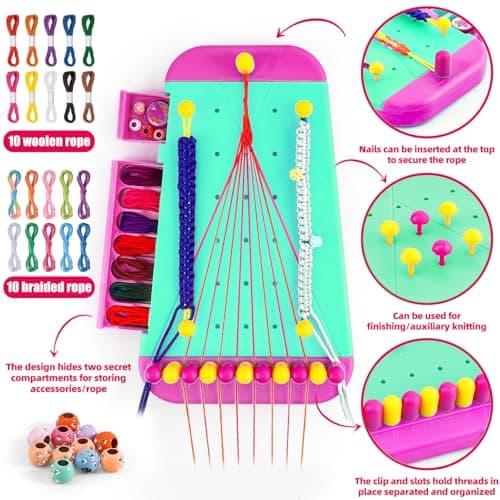 Yebebao Friendship Bracelet Making kit, Gifts for 6 7 8 9 10 11 12 Year Old Girls, Arts and Crafts for Kids Ages 6-12, DIY Toys for Birthday Party Travel Christmas Children's Day — view 3