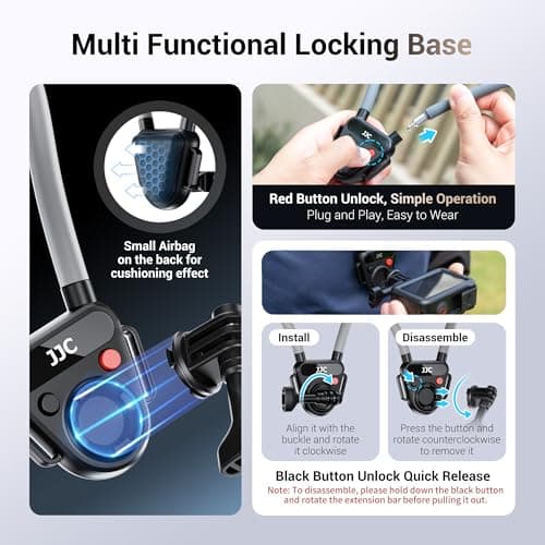 JJC Osmo Action 6 5 Pro 4 3 Magnetic Neck Mount with Chest Strap for Go Pro — view 4