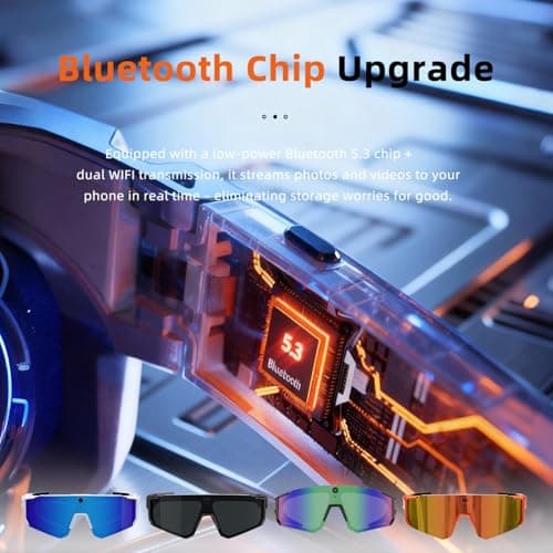 QQCHGOL 2026 4K Al Camera Glasses,8MP Smart Bluetooth Sport Cycling Eyewear — view 5