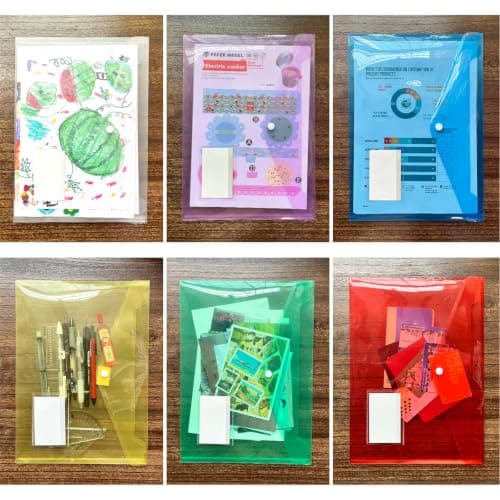 12Pack A4+ Plastic Wallets, A4 Documents Popper Wallet File Folders — view 3