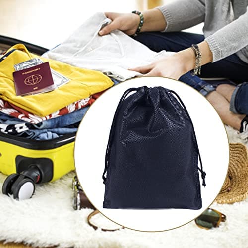 Drawstring Storage Shoe Bag,Portable Non-Woven Shoe Packing Clothes Bag,2pc — view 4