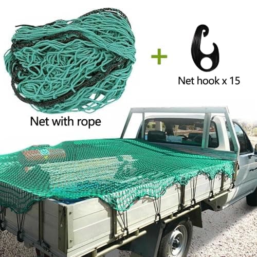 Cargo Nets Heavy Duty, Net Cargo Net for Pickup Truck, Truck Cargo Netting, Roof Rack Cargo Net for Van Trailer Net Tie-Down Mesh Elasticated Polyethylene Bungee Netting for Luggage & Garden- 2.5x3.5M — view 4
