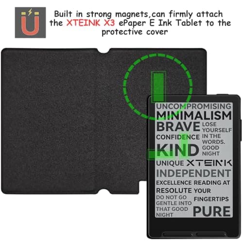 Magnetic Case for 3.7" Xteink X3 Pocket E-Ink eBook Reader (Misty Forest) — view 4