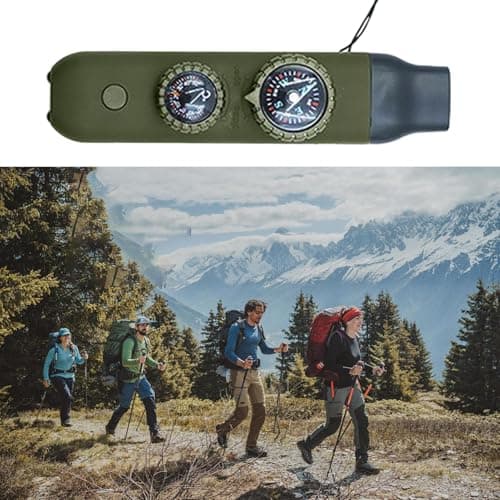 Survival Whistle with Compass 7-in-1 Outdoor Safety Gear — view 3