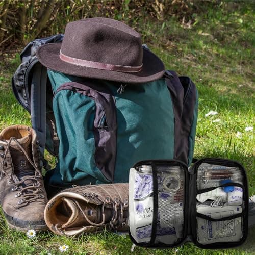 276Pcs First-Aid Kit Emergency-Kit Home-Car - First Aid Kits Emergency Kit Home Essentials for Dorm Room First-Aid Kit Emergency Necessities for Boat Hiking Skating, Black YIDERBO — view 3
