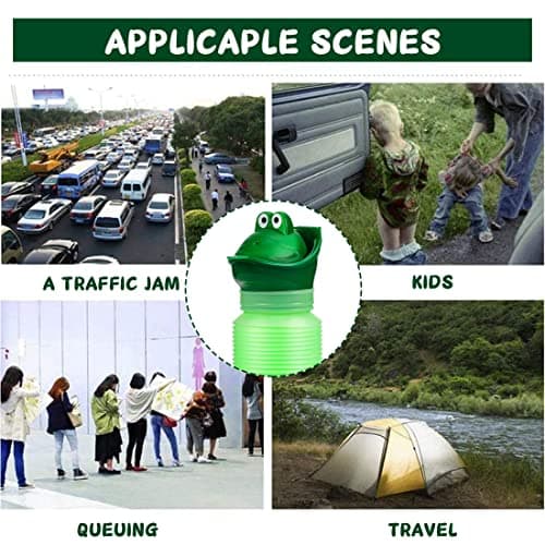 LAOJU Emergency Urinal Portable Urine Bottle Bag 600ML Shrinkable Pee Bottle Reusable Camping Travel Car Portable Toilet Potty — view 4