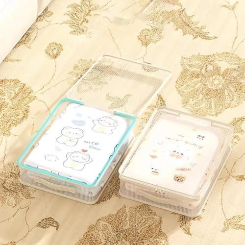 Sheet Organizers and Storage Stackable Container Bag with Handle — view 2