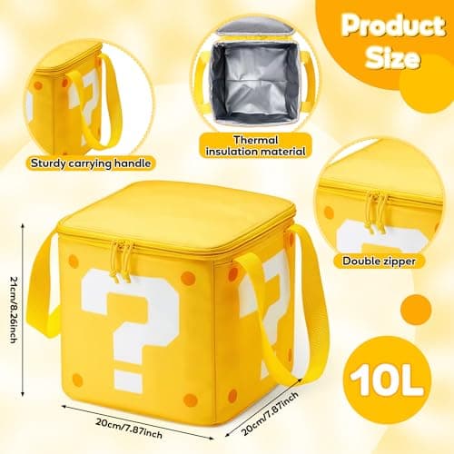 GwaOery Cooler Bag Insulated Picnic Thermal Food Delivery Bag,10L — view 2