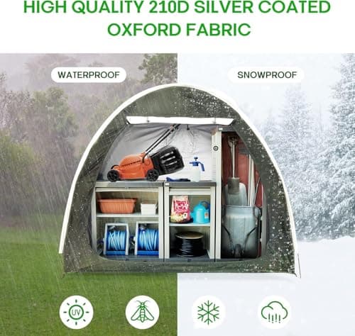 Portable Outdoor Bike Storage Tent Heavy Duty Bicycle Cover — view 6