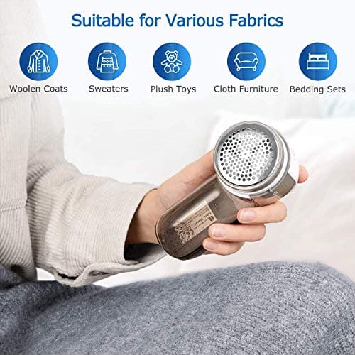 BEAUTURAL Portable Fabric Shaver with 2 Speeds, 3 Adjustable Shave Heights — view 5