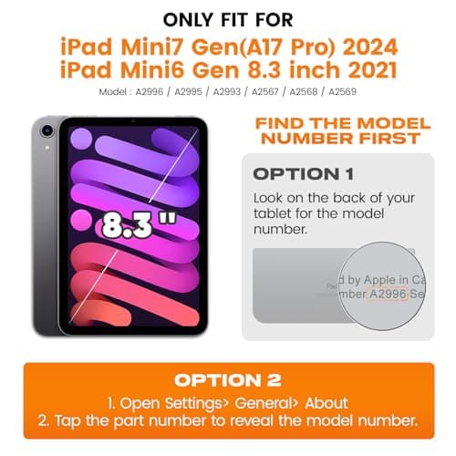 SEYMAC stock Case for iPad Mini 7 (A17 Pro) / Mini 6 8.3 Inch (2024/2021) — view 2