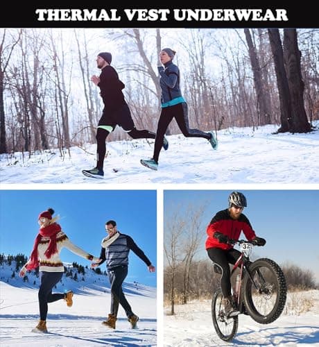 TT ThreadTrade Men's Thermal Underwear Set, Top Bottom Long Johns Warm Base layer Thermal Set Vests Trousers for Cold Winter Wear and Skiing Running Workout (Charcoal Full-Sleeve Set, XL) — view 5
