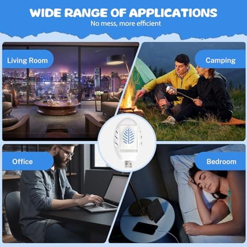 8.5 * 5cm USB Mosquito Repellent Plug In, 2 Pcs Portable USB Mosquito Killer, with 90 Repellents Tablets, Indoor Insect Repellent Plug In for Home Camping Hiking Car Summer Outdoor Travel — view 4