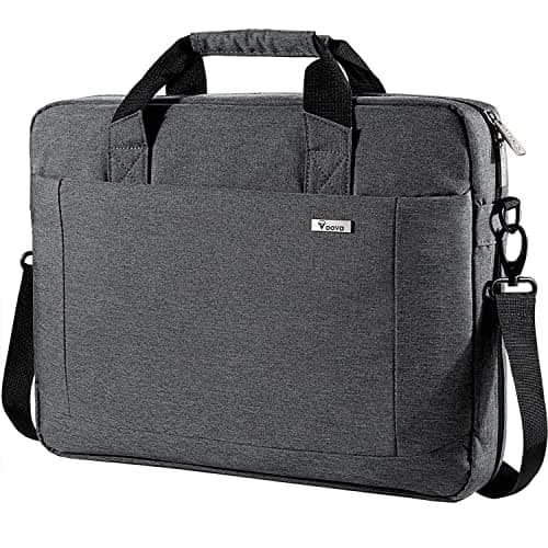 Voova Laptop Bag Case 17 17.3 Inch Computer Sleeve Messenger Bag, Grey