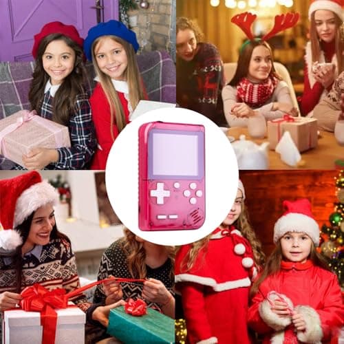 Kids Handheld Game Console Built-in 289 Classic Games, Portable Video Game Console with 2.8" Color Screen, Rechargeable Battery, Handheld Electric Game for Boy Girl (Red) — view 6