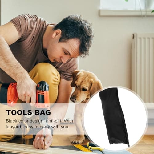 Levemolo Tool Bags Portable Handbags Waterproof Oxford Cloth Large Capacity 3pcs Dirt-resistant and Easy to Carry Back to School Tool Storage Pouch Set with Lanyard Multitool Bag — view 4