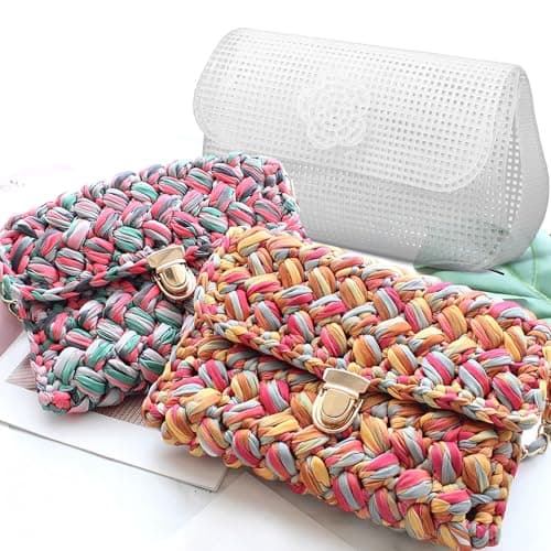 BIUDECO Plastic Mesh Canvas Sheets and Organised Storage with Breathable Structure for Bag Making 8pcs DIY Purse Making Kit for Travel and Camping — view 5