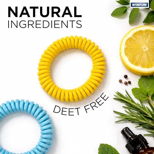 Status Mosquito Repellent Bracelets 2 Pcs, Deet Free, Adjustable Leather Band, Insect Repellent Bracelet, 300+ Hours Mosquito Repellent Protection Suitable for All Ages (SMOSQBAND2PK10) — view 5