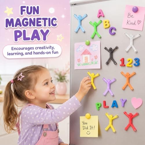 KASURE 20PCS Magnetic Men Fidget Toys for Kids, Magnetic Fidget Travel Toys — view 6