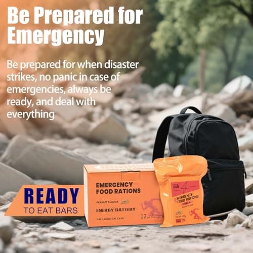 Emergency Survival Food, High Energy Biscuits, Peanut Flavor, 12 Packs — view 6