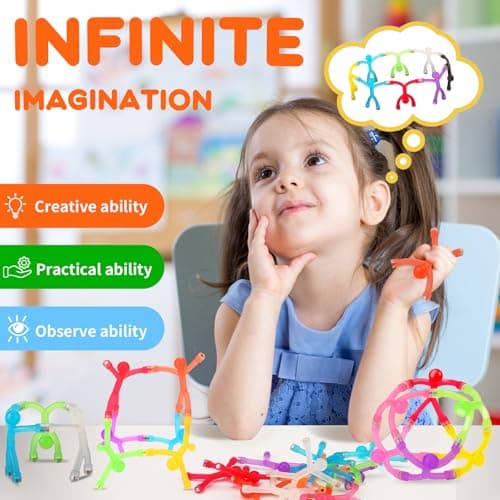 24 Pcs Magnetic Men Fidget Toys, Travel Magnetic Toys for Kids — view 2