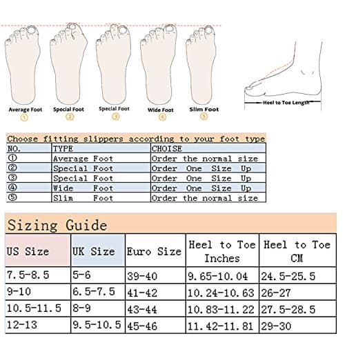 Ofoot Men's Cozy Thread Cloth Organic Cotton House Slippers, Washable Flat indoor/outdoor slip on shoes, Beige, 9.5-10.5 UK — view 6
