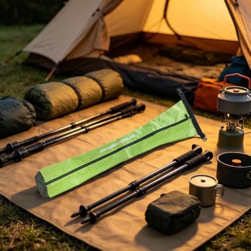Trekking Pole Holder Walking Stick Organizer with Adjustable Drawstring — view 3