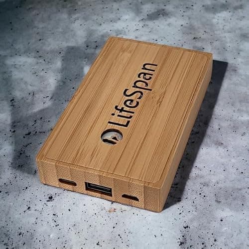 Lifespan Bamboo Power Bank - PW65 5000mah — view 4