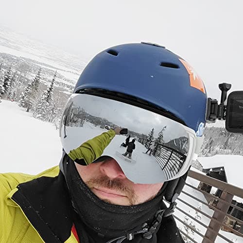 Findway Ski Goggles,Snowboard Goggles for Men Womens Ladies Over Glasses OTG, Magnetic Interchangeable Spherical Lens,Anti-fog 100% UV Protection, Anti-glare Goggles for Skiing Snowboarding — view 6