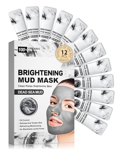 Clay Face Mask Kit-12Pcs Dead Sea Mud Clean Clay Facial Mask Set for Women