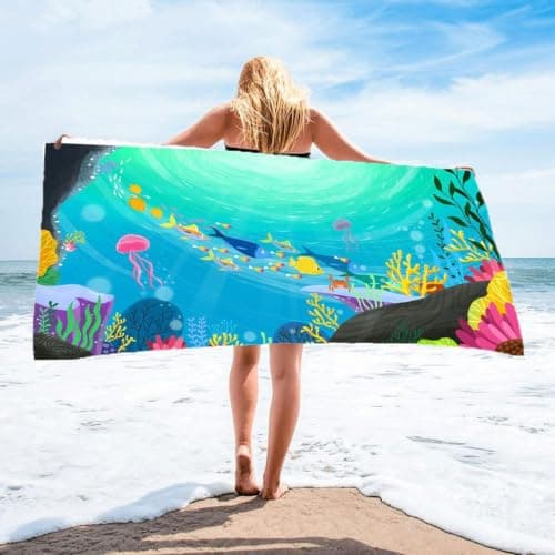 Générique Beach Towel - Quick Dry Microfiber Bath Towel, Comfort Good Water — view 2