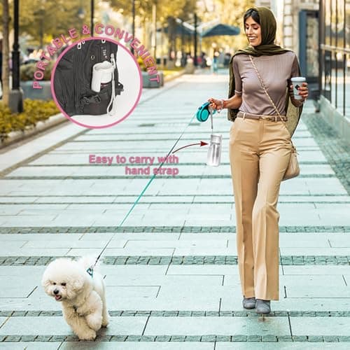 Canareen Foldable Travel Dog Water Bottle for Dog Cat Outdoor(White, 550ml) — view 5
