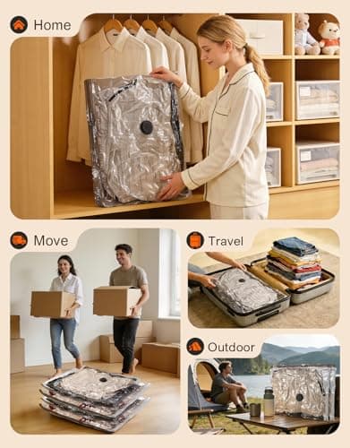 CIRYCASE Vacuum Storage Bags with Wireless Electric Air Pump for Travel — view 6