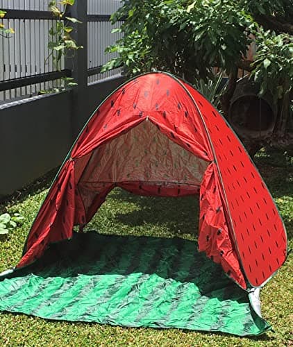 YBK Tech Automatic Pop Up Beach Tent UV Protection Instant Portable Quick Cabana Sun Shelter for 2-3 Persons- Fruit Design (Watermelon) — view 3