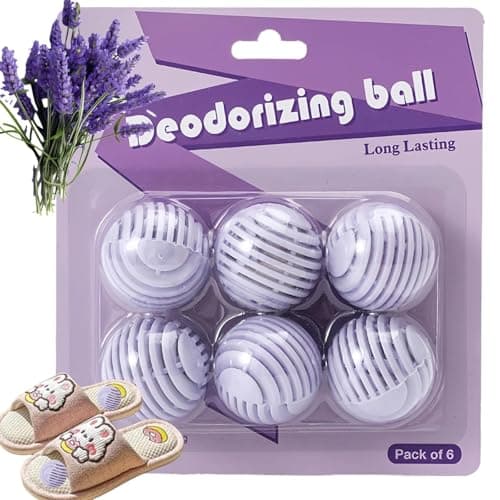 6PCS Shoe Deodorizer Balls, Shoe Odor Eliminator, Shoes Freshener & Deodoriser, Long-Lasting Shoes Smell Remover for Men & Women, Active Football Boot Deodoriser Balls for Stop Football Boots Smelling