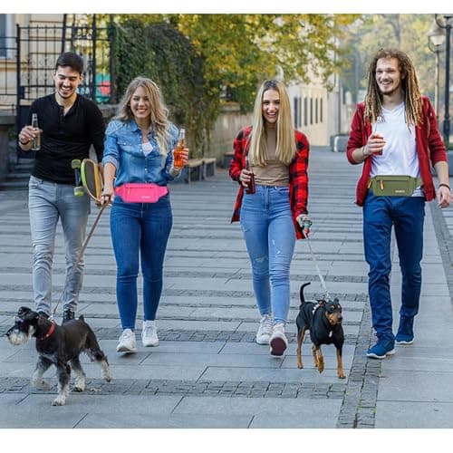 Bumbag Waist Fanny Pack Running Belt for Men Ladies，Against Theft Money Belt for Outdoors Workout Hiking Traveling Gifts for Men Women — view 3