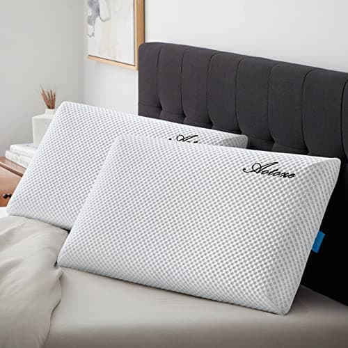 AOTOZE Thin Pillow for Adults | Flat Memory Foam Pillow for Stomach Sleeper,Side Sleeper | Low Profile，Slim，Thin，Flat | Oeko-TEX & CertiPUR-US Double Certification 60x40x6 cm — view 6
