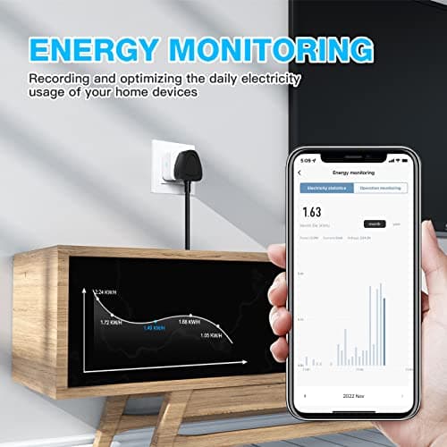 EIGHTREE Smart Plug with Energy Monitoring, 2.4 GHz Only WiFi Plug 2-Pack — view 5