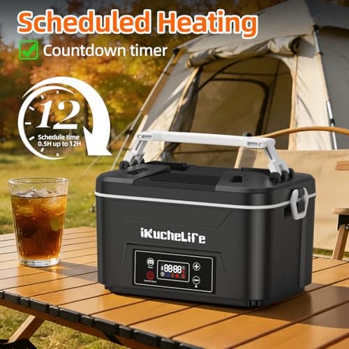 iKuchelife Cordless Heated Electric Lunch Box, 24000mAh, 1.2L Lunchbox — view 5