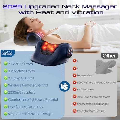 SteBeauty 3 Temperature 41-45°C Heating Pillow for Neck & Shoulder Pain（M） — view 4