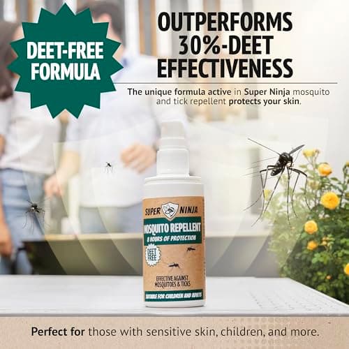 Super Ninja Mosquito, Tick & Insect Repellent Spray 100ml, Safe for Kids — view 3