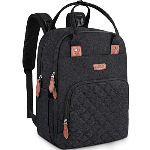NUBILY Baby Changing Backpack Rucksack Changing Bag with Insulated Pockets Water Resistant Large Nappy Bag Diaper Back Pack for Dad and Mom Black