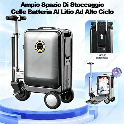 Portable Rideable Suitcases,Electric Rideable Suitcase 20l D-Black — view 5